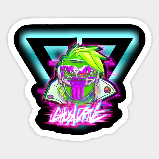 ghostdrive - neon ghost signals Sticker by teh_andeh